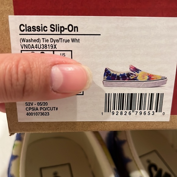 Classic slip on Vans men tie dye pride - Picture 5 of 5